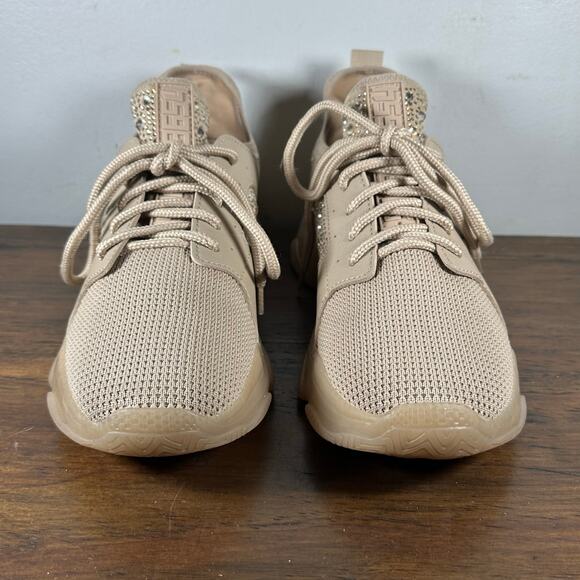 STEVE MADDEN Ganzo Maxima‎ Peach Embelished Chunky Sneakers Womans 9 - Picture 3 of 13